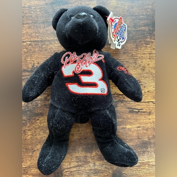 VINTAGE: Avon | NASCAR Team Speed Bears, Dale Earnhardt beanie bear - Picture 2 of 11